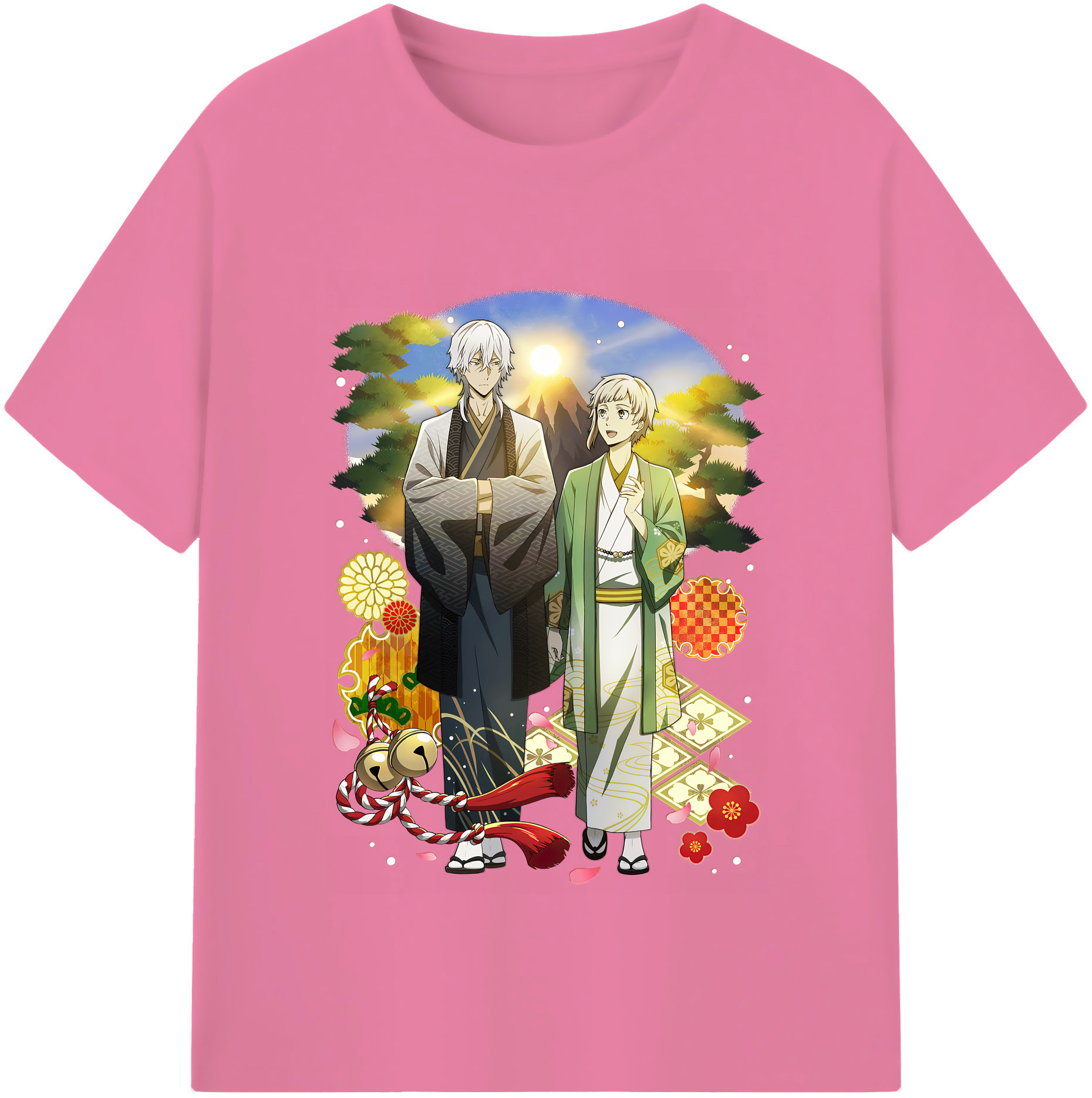 （画像用） 文豪ストレイドッグス Bungo Stray Dogs 綿100％半袖Tシャツ（フロントプリント）